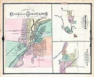 Centralia and Grand Rapids - Cities, Galesville - Village, Trempealeau - Village, Wisconsin State Atlas 1878